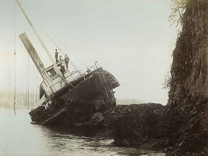 #38 Pioneer S.S. “Beaver” First Steamer on Pacific Coast, Vancouver, 1888