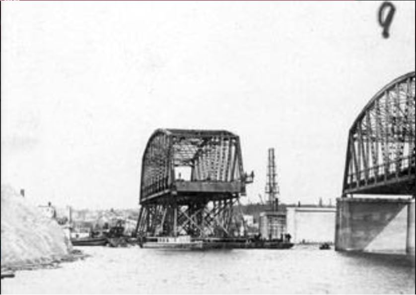 #12 Boats and a Section of the Vancouver Bridge, 1907