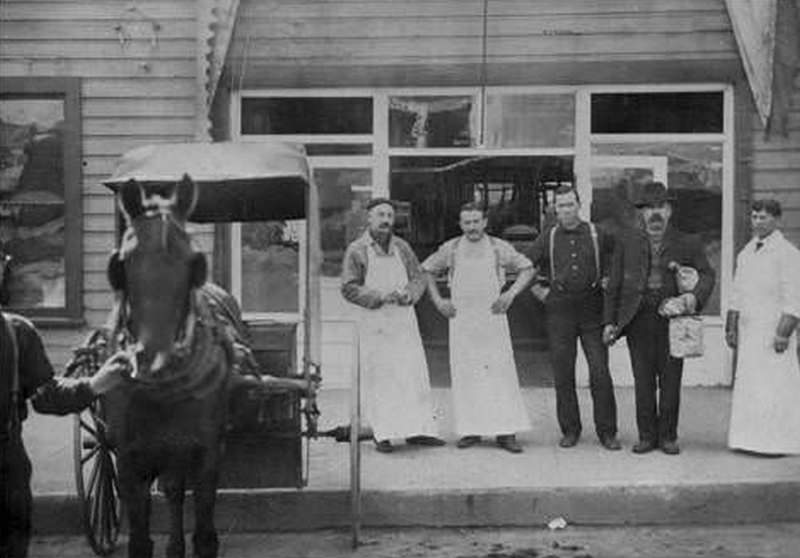 #3 Bolton’s Meat Market Located at 706 Washington Street in Vancouver, 1909