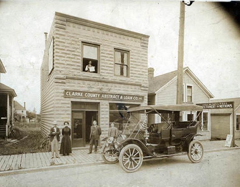 #26 The Clarke County Abstract & Loan Co. Building located at 607 West 11th Street in Vancouver, 1890s