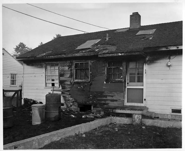 #30 The aftermath of a house fire in Vancouver, 1940