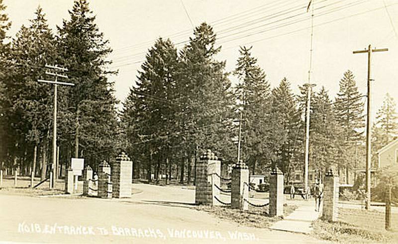 #21 Entrance to Barracks, Vancouver, 1915