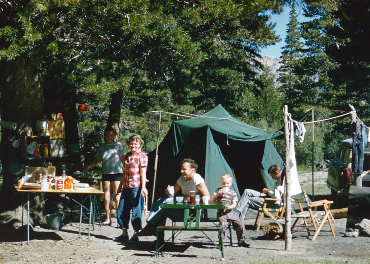 #16 Camping in Yosemite in 1955.