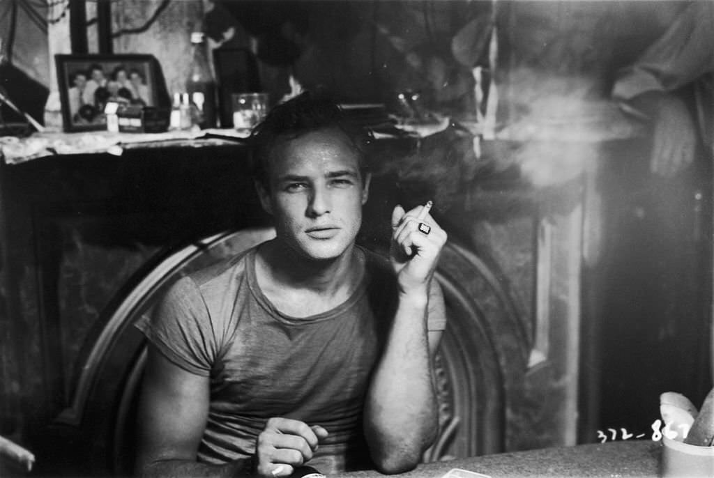 Marlon Brando in a scene from ‘A Streetcar Named Desire’, 1951