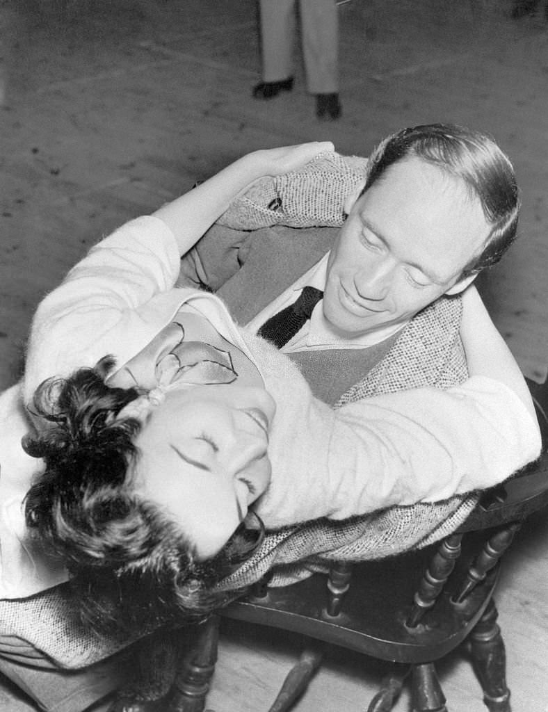 #26 Ludmilla Tcherina rehearsing with Mel Ferrer, 1955