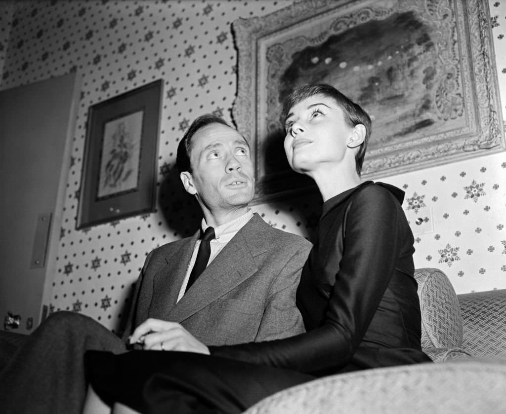 #34 Audrey Hepburn and Mel Ferrer, 1954