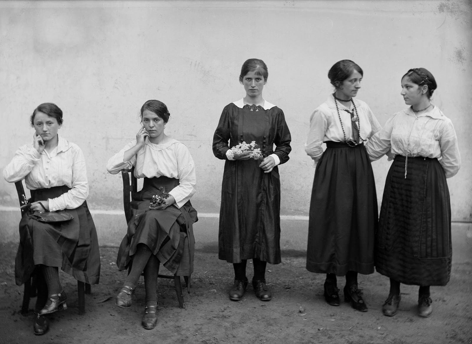 #1 Female workers in front of the chocolate factory Cima Norma, Dangio-Torre