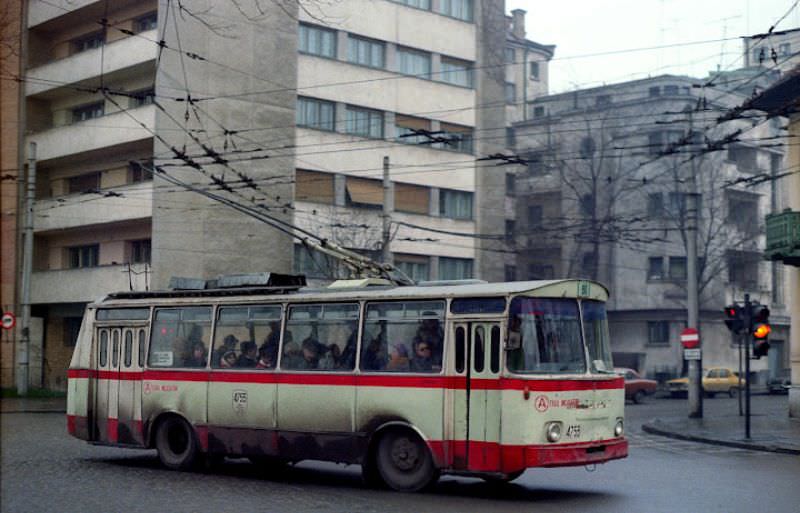 #49 Bucharest street scenes, 1979