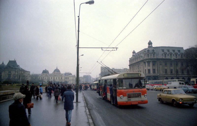 #53 Bucharest street scenes, 1979