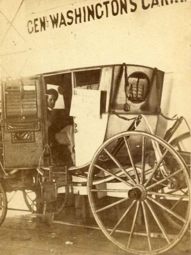 #12 George Washington’s carriage, Centennial International Exhibition, Philadelphia, Pennsylvania, 1876