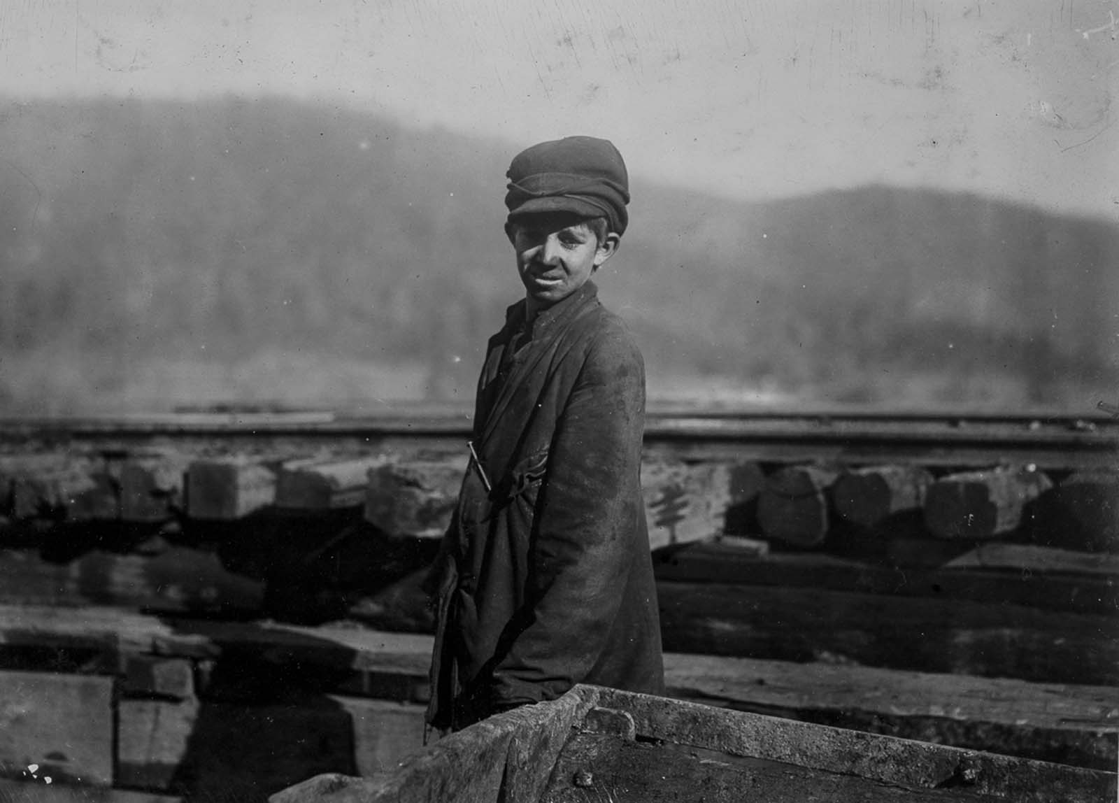 #18 Harley Bruce, a worker at Indian Mountain Mine in Tennessee, 1910