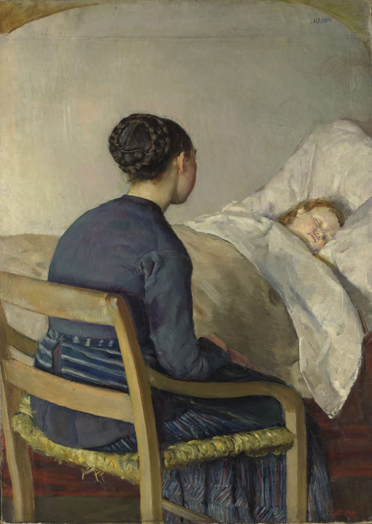 #9 Mother at her Child’s Bed, 1884.