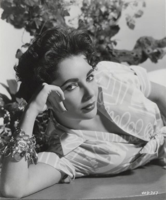 #35 Elizabeth Taylor from ‘Giant’ by Bert Six, 1956
