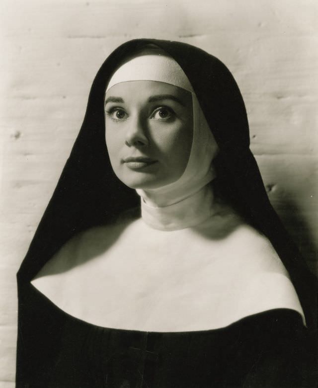 #38 Audrey Hepburn from ‘The Nun’s Story’ by Bert Six, 1959