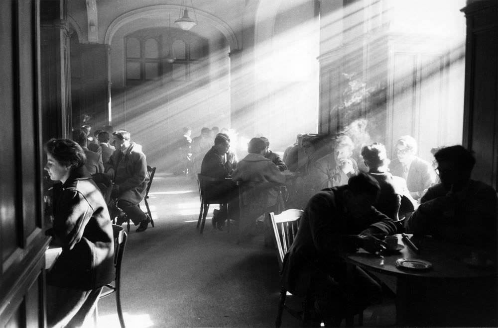 #14 Students at lunch in Univeristy Common Room, Edinburgh, 1964
