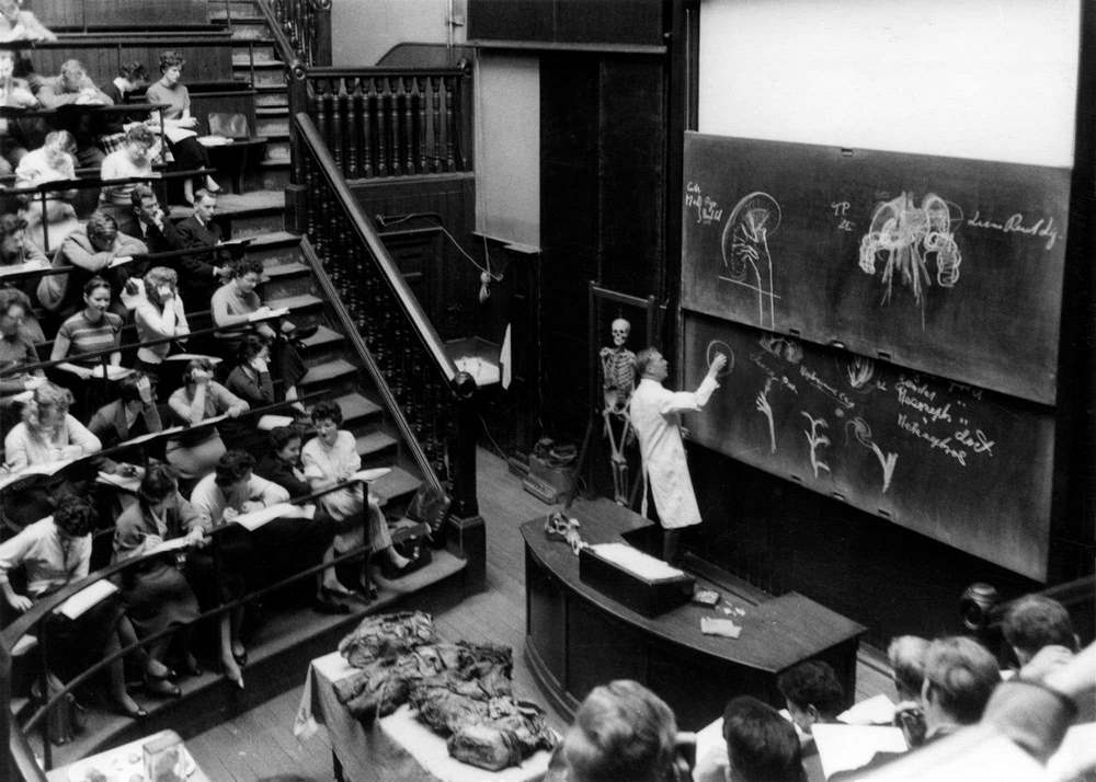 #7 Kidney Anatomy Class at University, Edinburgh, 1958