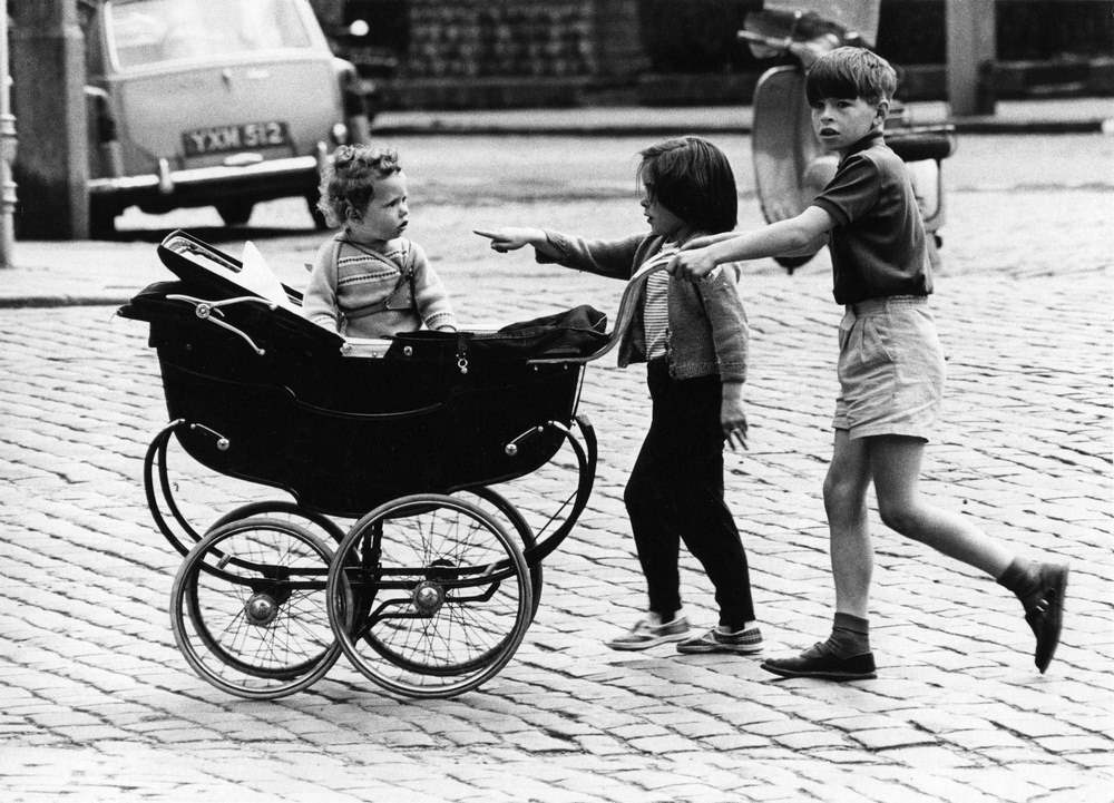 #50 Children at Pram Street, Edinburgh, 1965