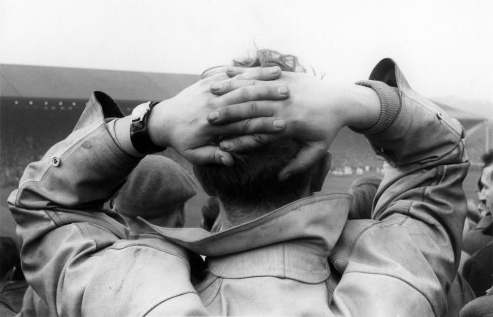 #9 Spectators at football match, Edinburgh, 1960