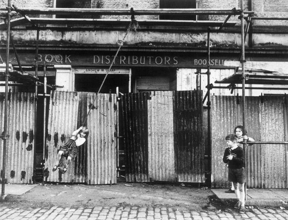 #33 Girl enjoying the Rope Swing, Edinburgh, 1965