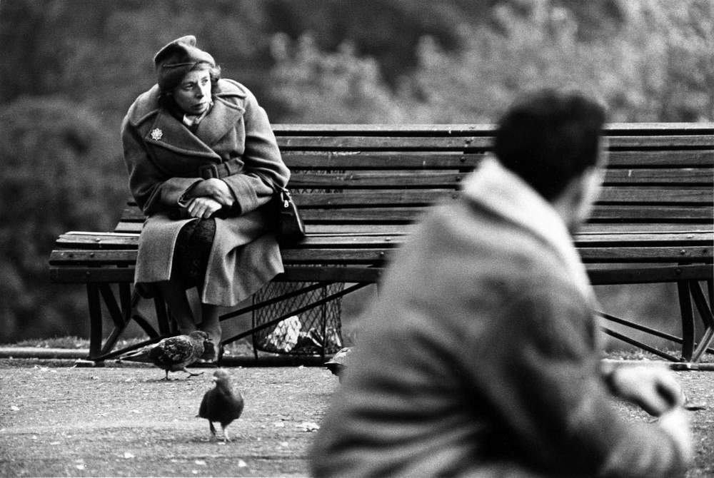 #62 Two women sitting on the parck bench at Princes Street Gardens, Edinburgh, 1965