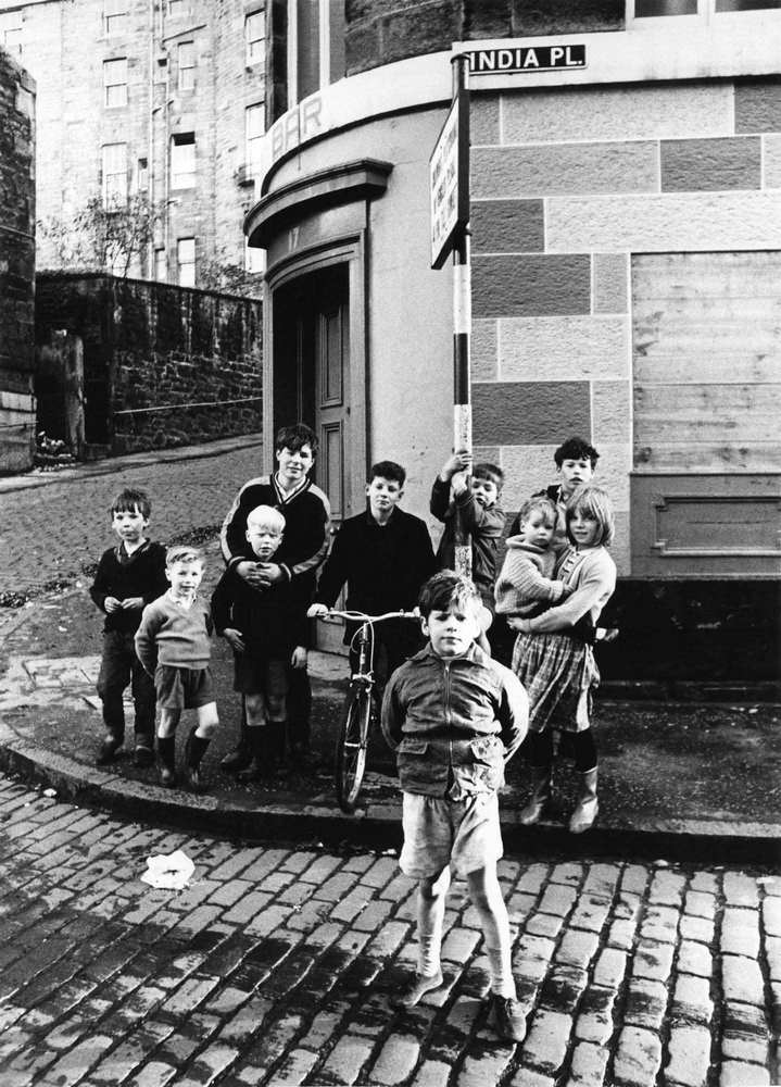 #66 Children playing at IndiaPlace, Stockbridge, Edinburgh, 1965