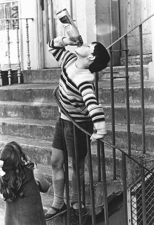 #36 Boy Drinking Soda, Edinburgh, 1965