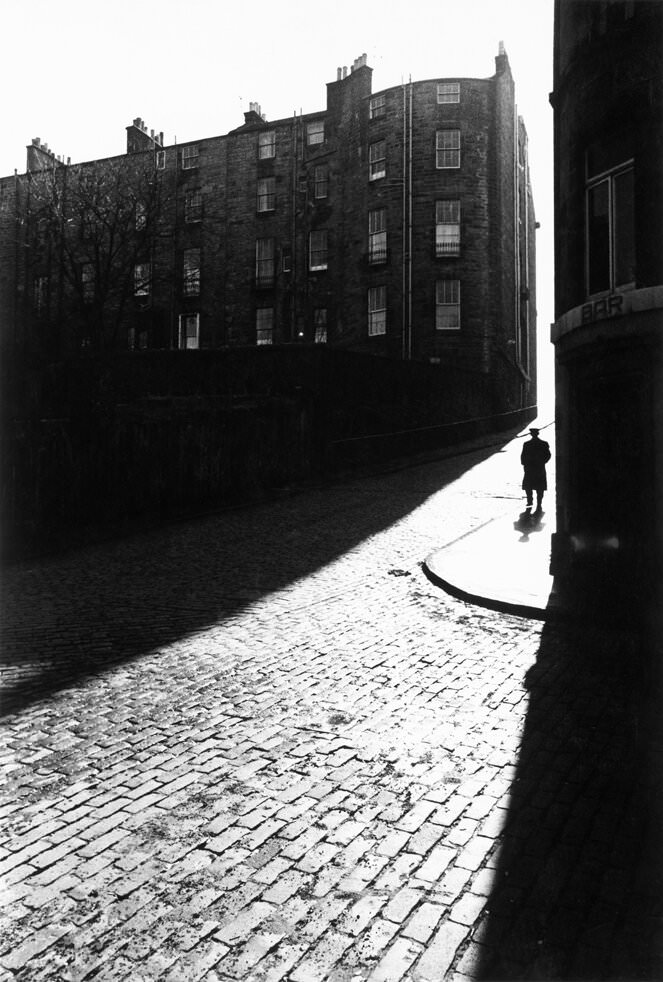 #39 Man in shaft of Sunlight, Edinburgh, 1965