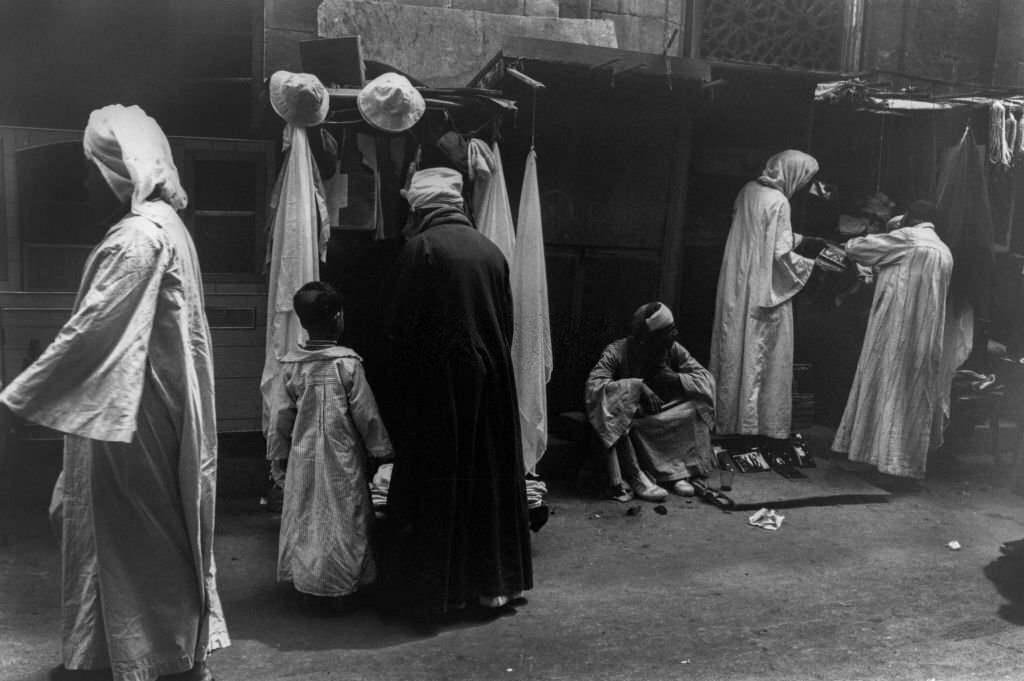 #48 Merchants in a Cairo souk, 1980