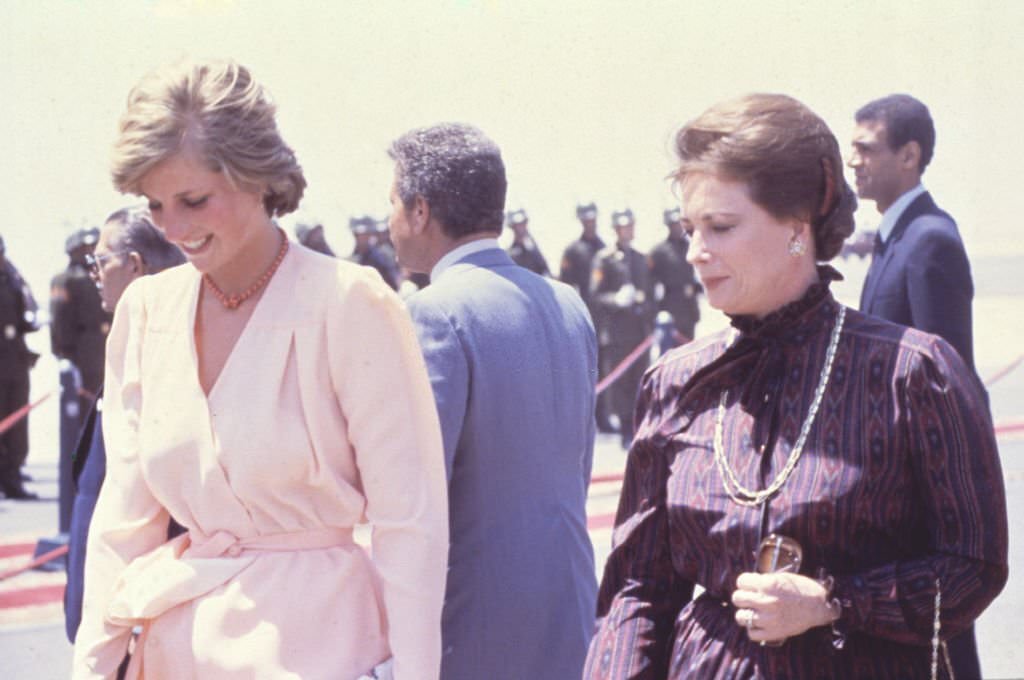 #67 Princess Diana Hosted By Egyptian First Lady Jehan Sadat, 1981