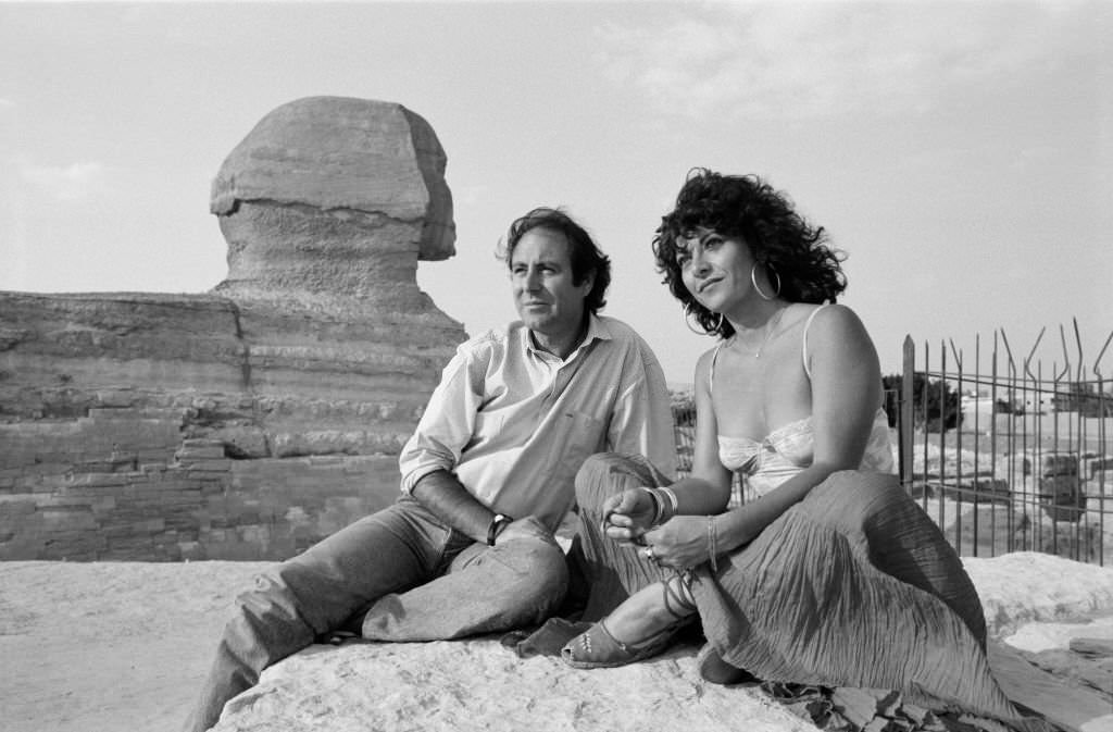 #8 Michel Delpech and his wife Geneviève in Egypt, 1986