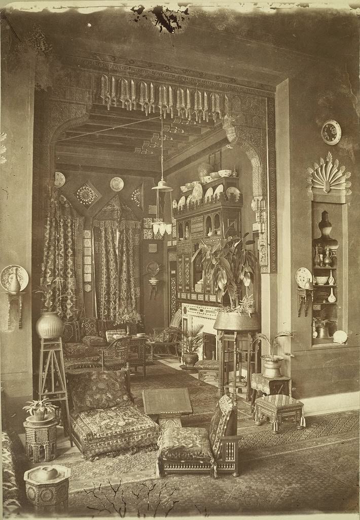 #103 Cairo. Egyptian Home (Interior), 1865.