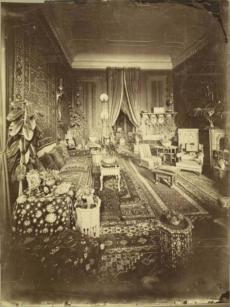 #104 Cairo. Egyptian Home (Interior), 1865.