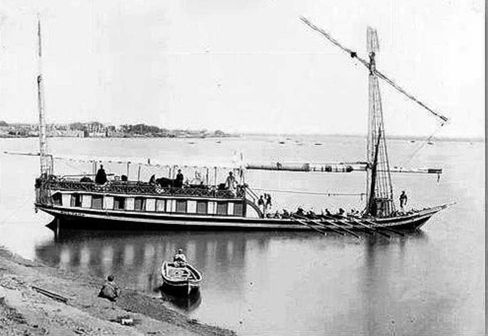 #110 Dhow on the Nile, Cairo, 1880