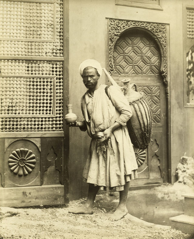 #127 Water Vendor, Cairo, 1880