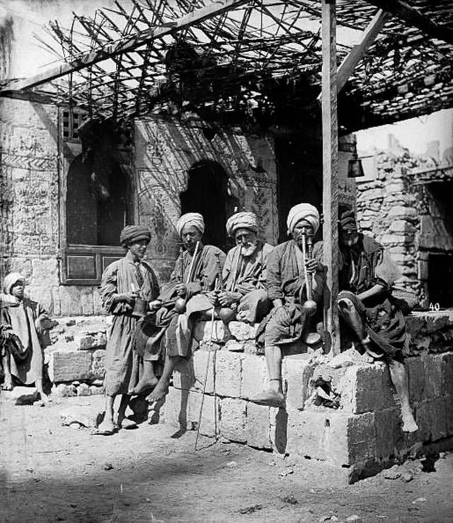 #132 Cairo coffee house in the 1880s