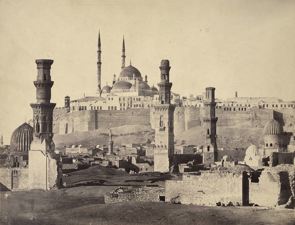 #90 Cairo. Citadel and Mosque of Mohammed Ali, 1860.
