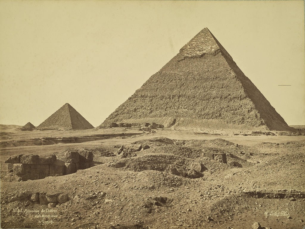 #92 Giza. Pyramids of Khafre and Menkaure (Chefren and Mykerinus), 1865