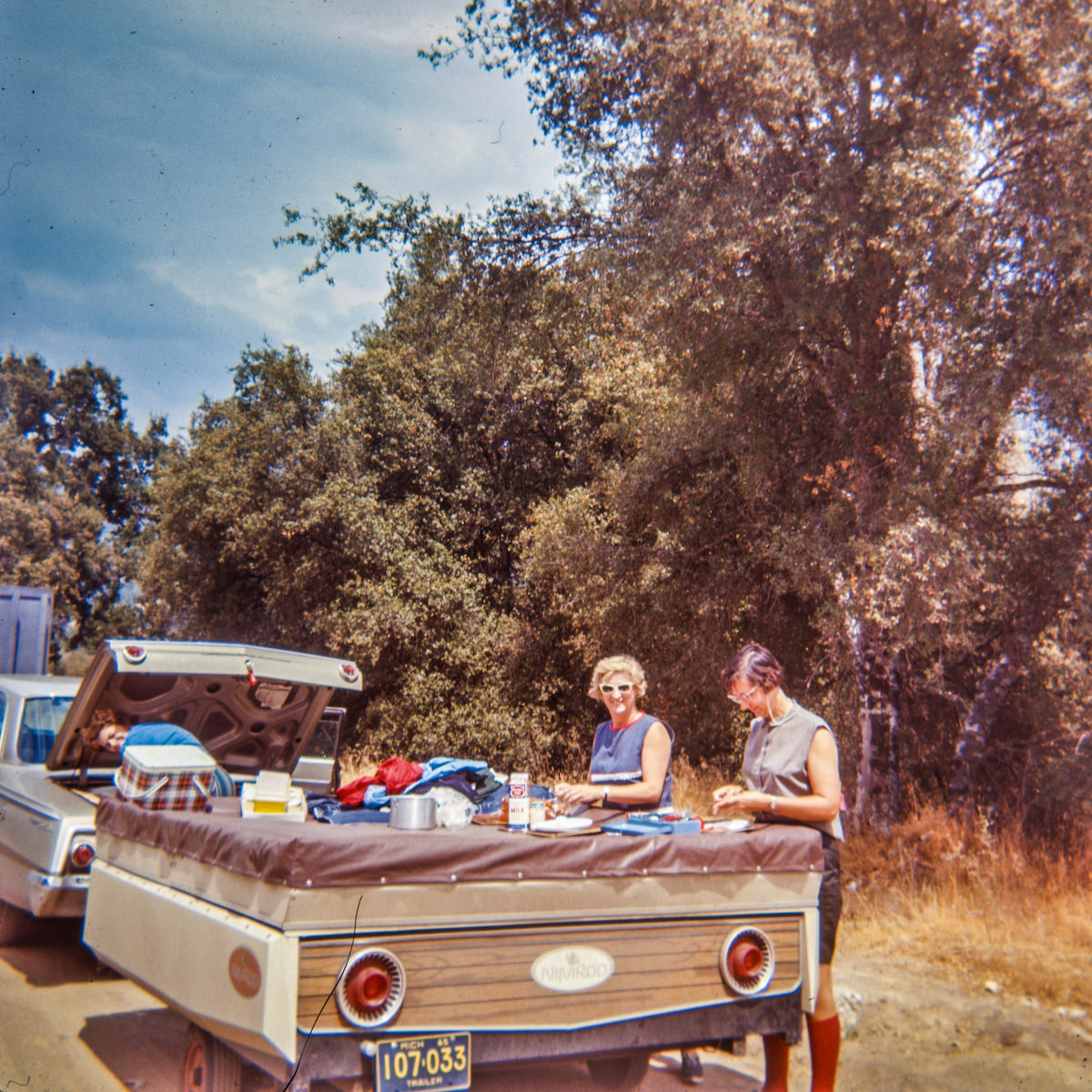 #10 Lunch en route, Sequoia to Yosemite – August 1965