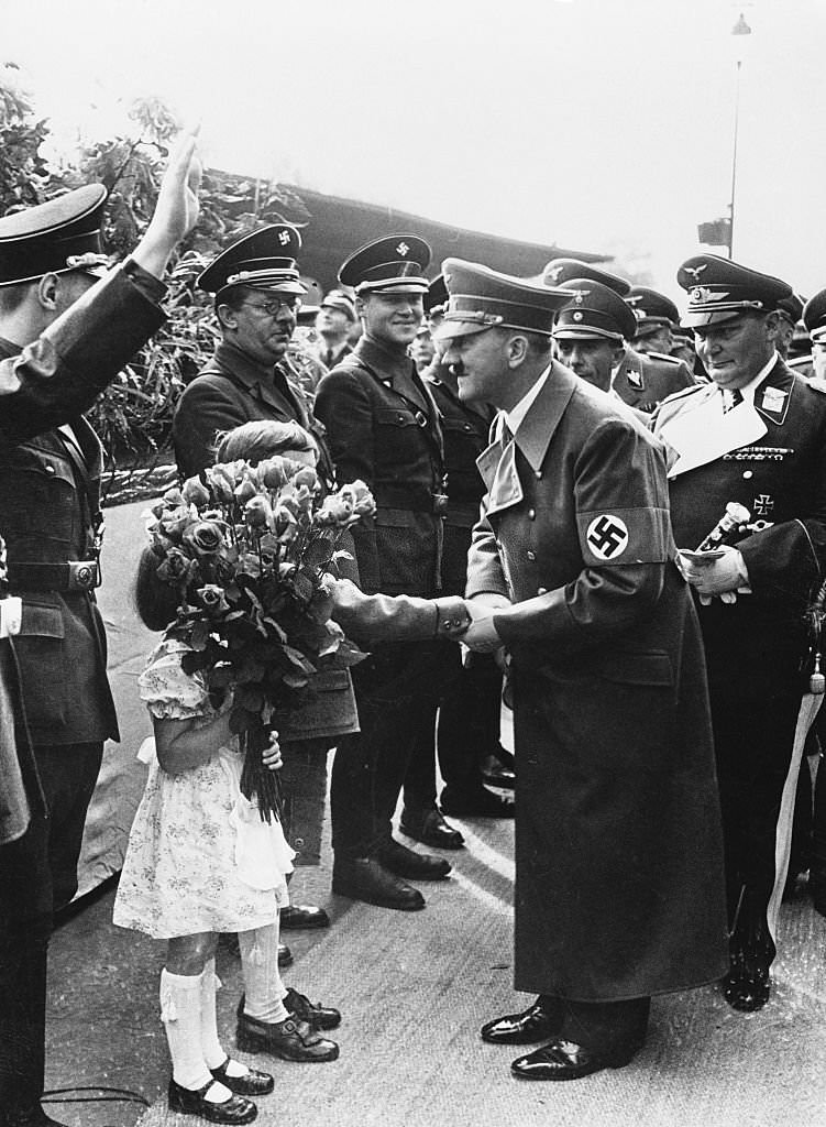 #52 Children Presenting Roses to Adolf Hitler