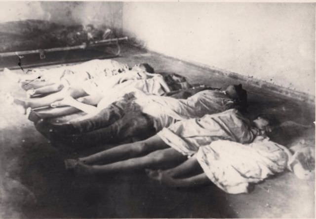 #58 The bodies of Joseph Goebbels children.