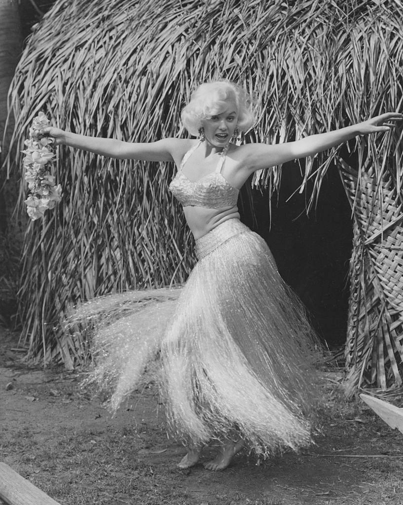 #87 American actress Mamie Van Doren in Hawaii, 1954