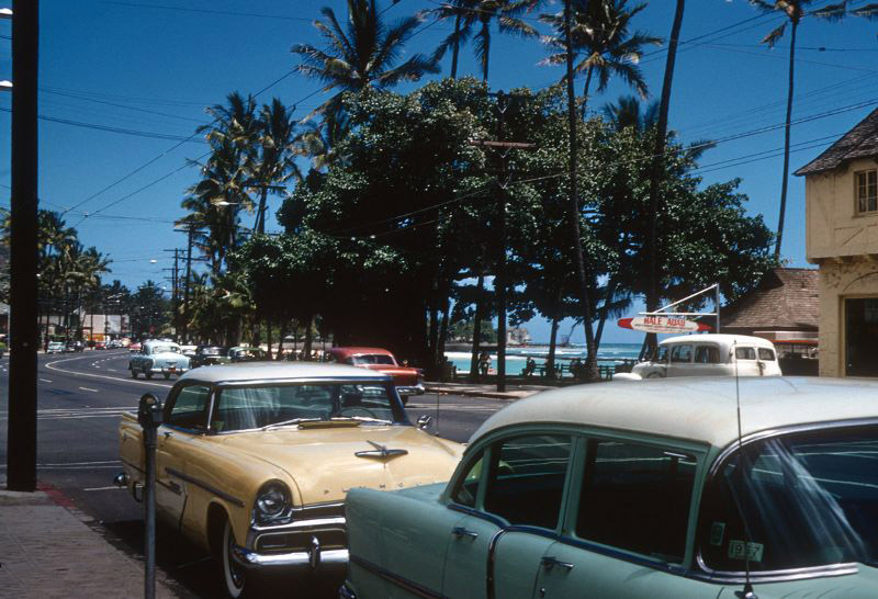 #102 Waikiki Beach from Kalakaua Ave, Honolulu