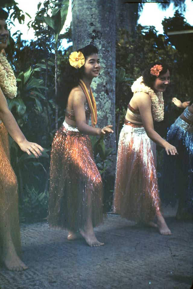 #16 Hula performance, Oahu, Hawaii, 1945