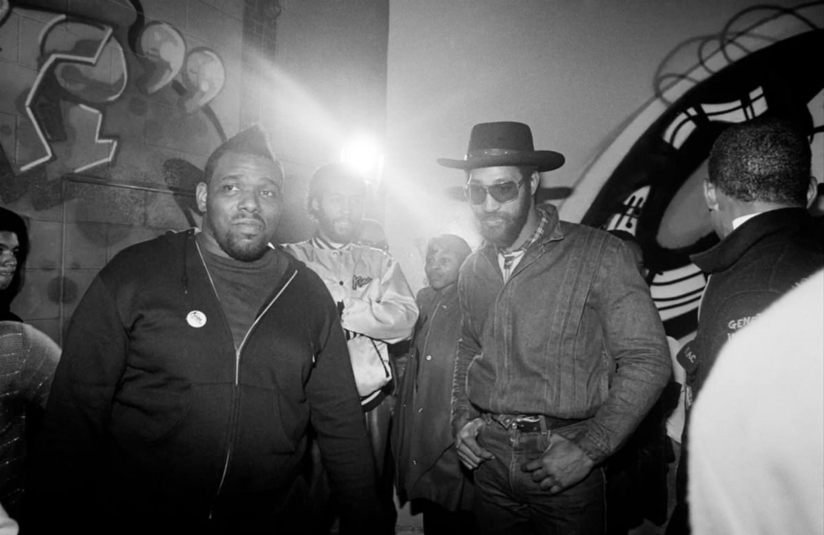 #2 Afrika Bambaataa and DJ Kool Herc at the Zulu Nation anniversary party, Bronx River Center