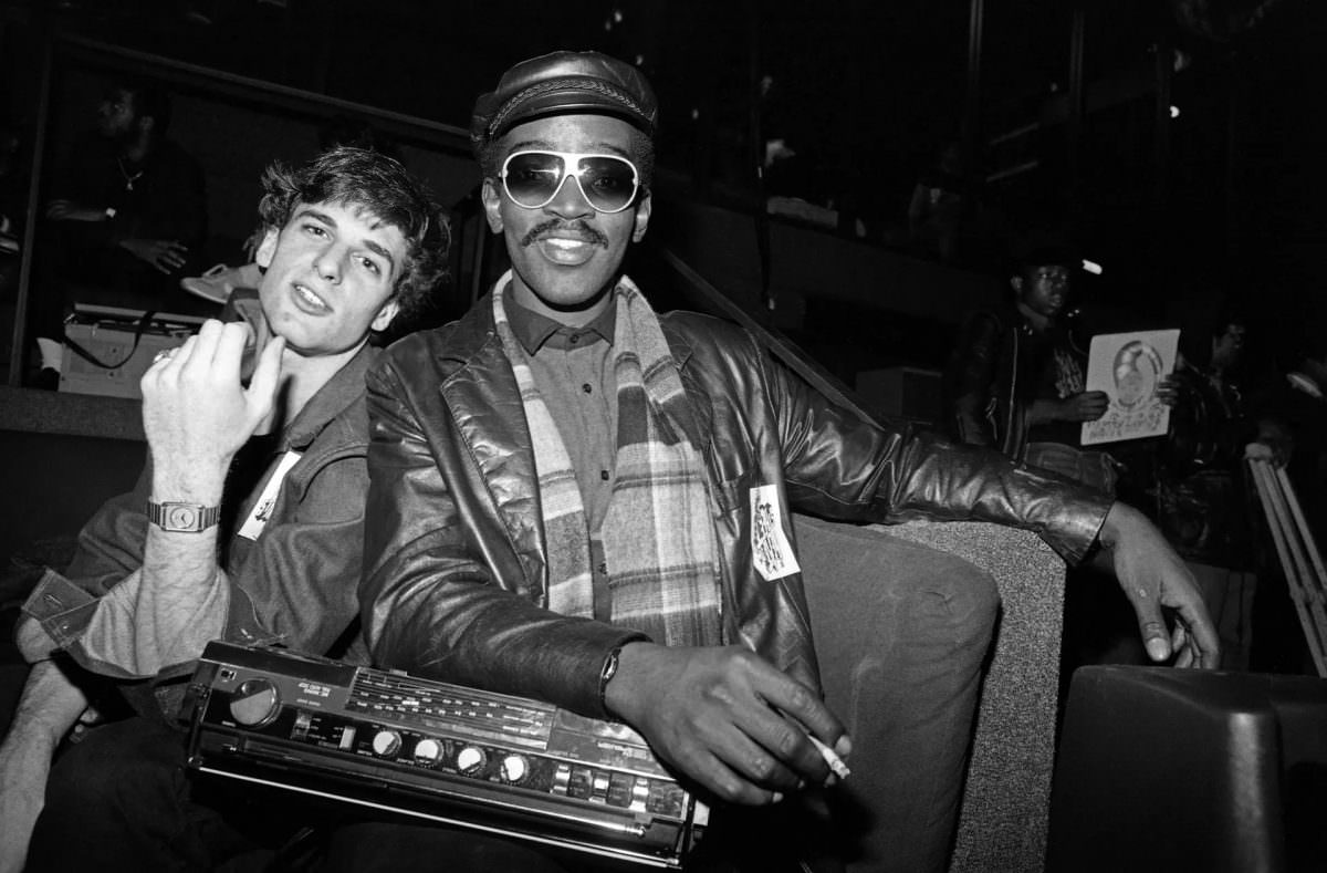 #4 Zephyr and Fab Five Freddy at the Beat Street audition at the Roxy, 1984