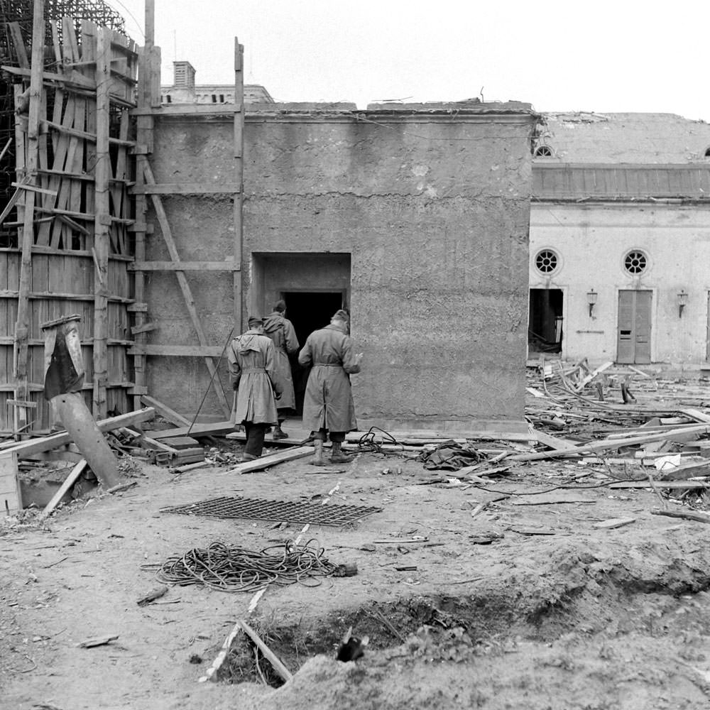 #12 In the garden of the Reich Chancellery, Berlin, 1945.
