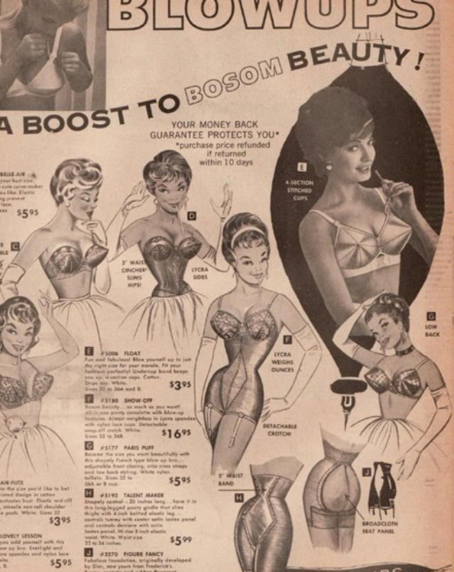 Blow Up to Be the Size You Want: The Inflatable Bra from the 1950s and 1960s Vintage Ads