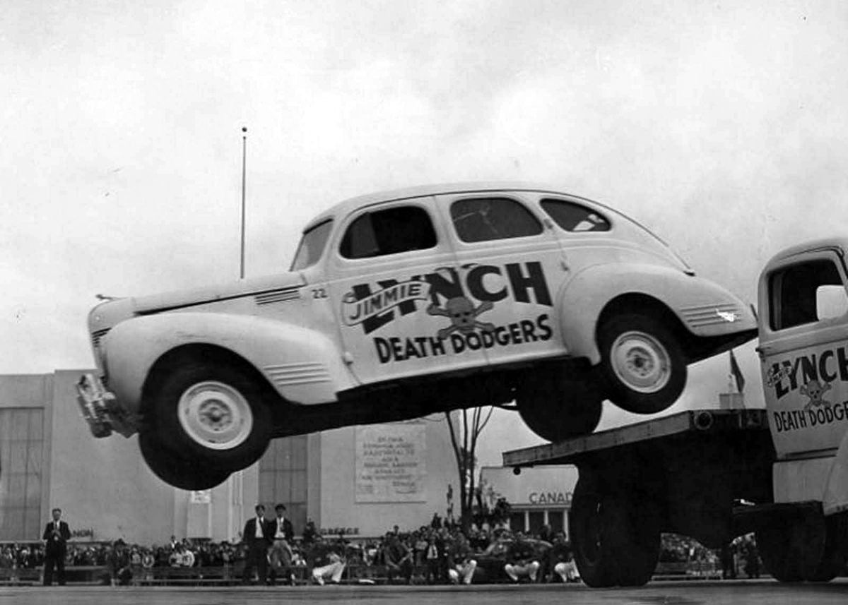 Jimmie Lynch and his Death Dodgers who Crashed Cars to Entertain the Public, 1940s Sports