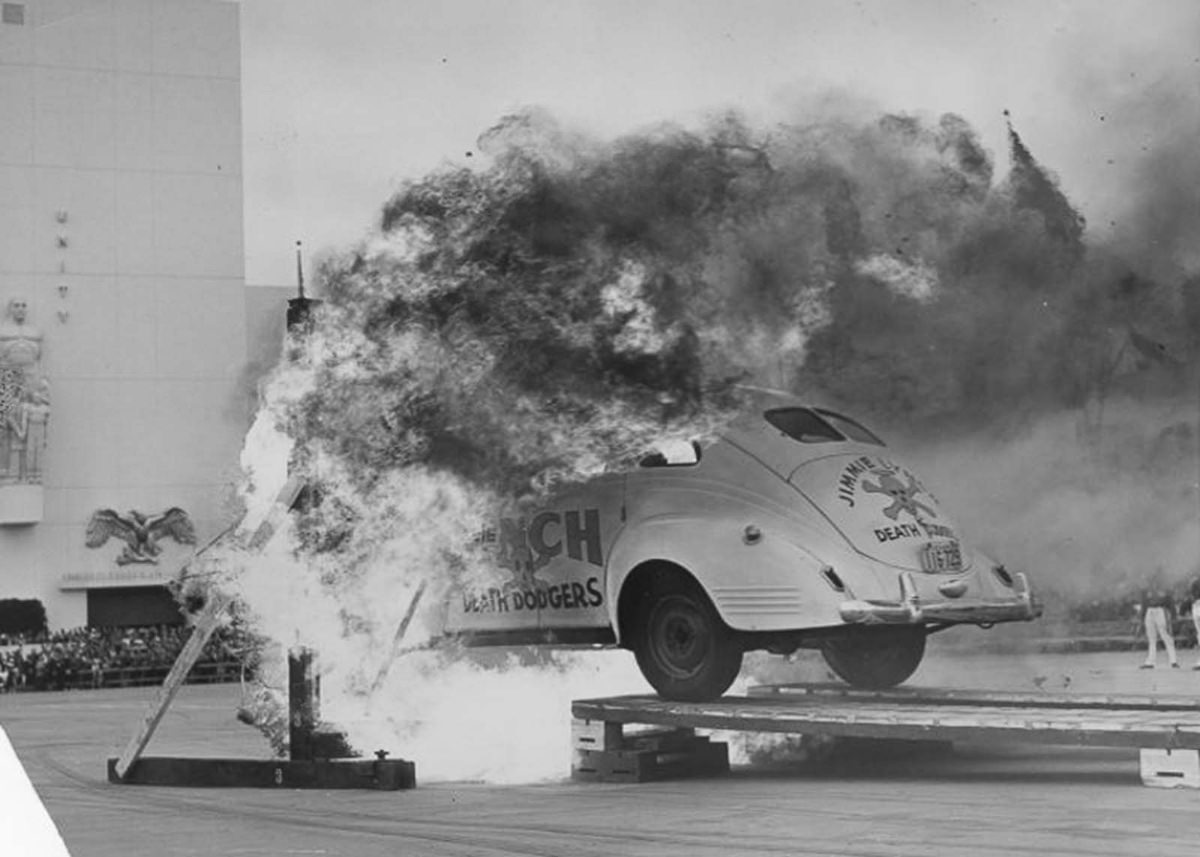 Jimmie Lynch and his Death Dodgers who Crashed Cars to Entertain the Public, 1940s Sports