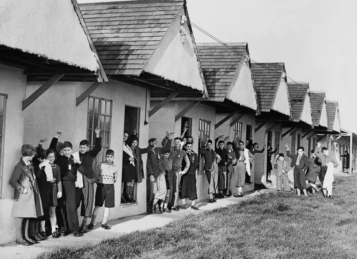 #14 Refugees at their accommodations in England. 1938.
